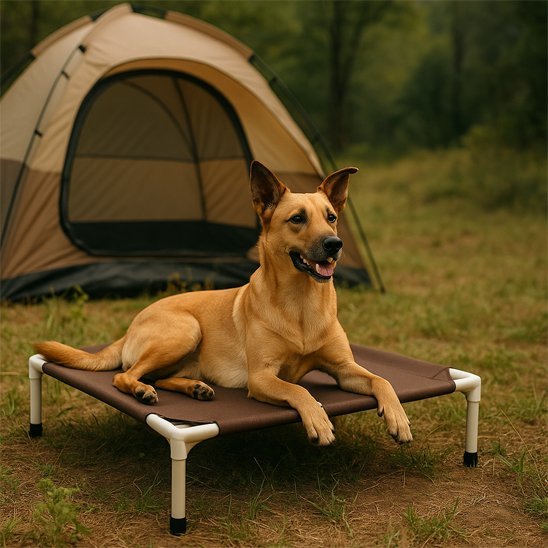 Lit pour chien extérieur - Lit de camp Chien - PetComfort | Courant D’air - Vivre avec son chien