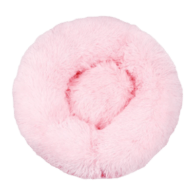 panier chien rose nid zen vue dessus