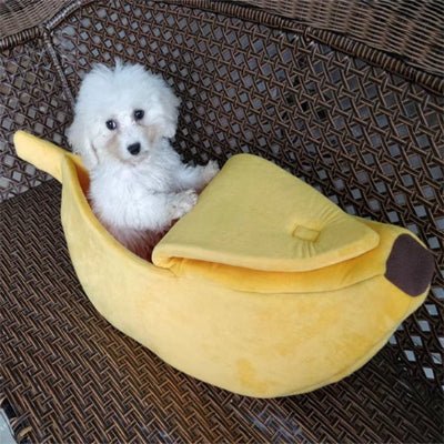 Panier pour chien - Panier chien - UltraConfort | Banane Cocoon - Vivre avec son chien