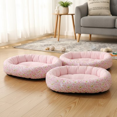 Panier pour chien - Panier pour Chien - Fleur Douce | Confort léger - Vivre avec son chien