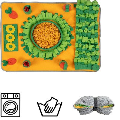 Tapis de fouille - Tapis de fouille chien - Stimul'Intelligence | Lavable - Vivre avec son chien