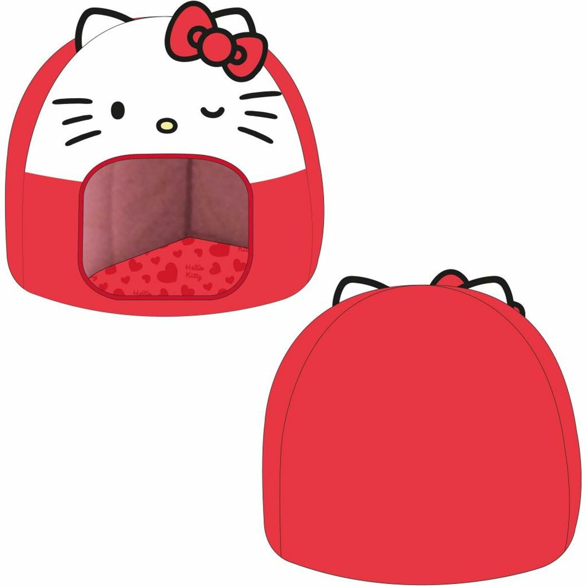 Dog Bed Hello Kitty Red