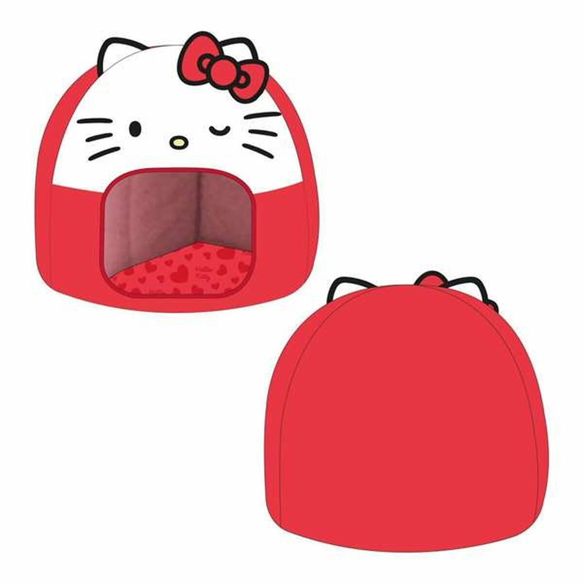 Dog Bed Hello Kitty Red
