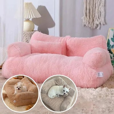 Canapé pour chien - Canapé petit chien - Douillet | Effet peluche - Vivre avec son chien