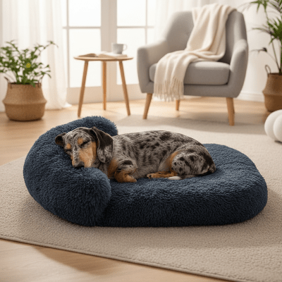 coussin pour chien - Coussin pour chien déhoussable - Refuge | Velours - Vivre avec son chien
