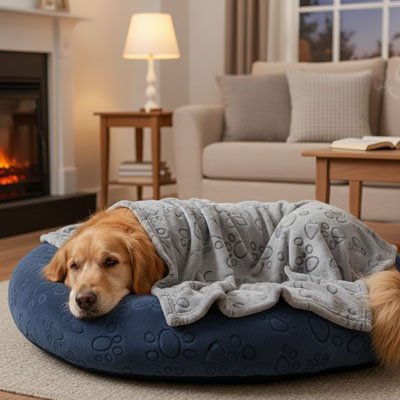 Couverture pour chien - Couverture chien - Bonheur | Douce & Résistante - Vivre avec son chien