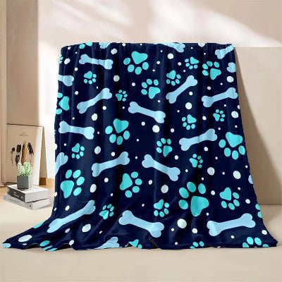 couverture pour chien elia ultra douce bleu