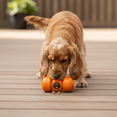 Jouet pour chien - Distributeur de croquettes pour chien – RouliCroq™ - Vivre avec son chien