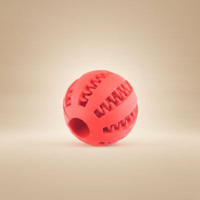 jouet pour chien  balle croc malin rouge