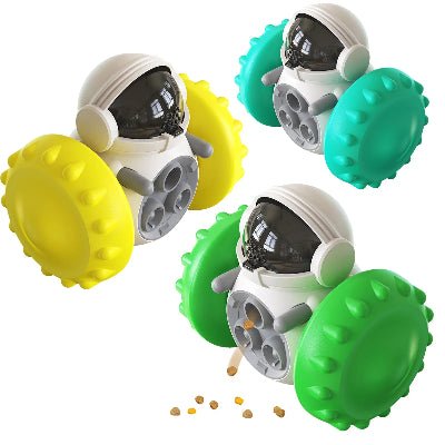 jouet pour chien croqmobile vert jaune turquoise