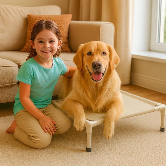 Lit pour chien extérieur - Lit de camp Chien - PetComfort | Courant D’air - Vivre avec son chien