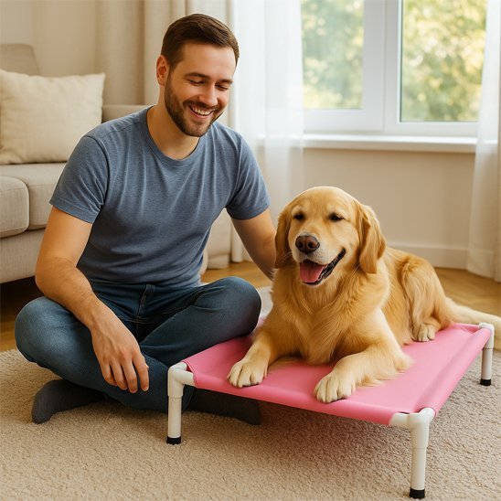 Lit pour chien extérieur - Lit de camp Chien - PetComfort | Courant D’air - Vivre avec son chien