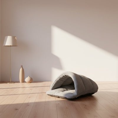 Lit pour chien - lit grotte chien - Petit Refuge | Polaire Apaisant - Vivre avec son chien