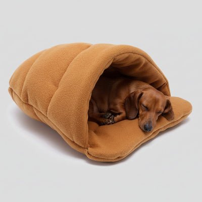 Lit pour chien - lit grotte chien - Petit Refuge | Polaire Apaisant - Vivre avec son chien