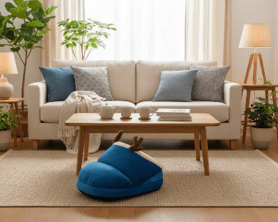 lit chien - Lit pour chien - Cocon Pantoufle | Enveloppant - Vivre avec son chien