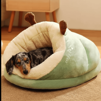 lit chien - Lit pour chien - Cocon Pantoufle | Enveloppant - Vivre avec son chien