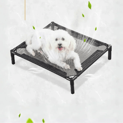 Lit extérieure sur pattes - Lit pour Chien surélevé - AirComfort | Confort respirant - Vivre avec son chien