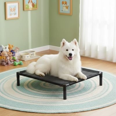 Lit extérieure sur pattes - Lit pour Chien surélevé - AirComfort | Confort respirant - Vivre avec son chien