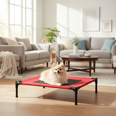 Lit pour chien extérieur - Lit pour chien surélevé - Mirage | Intérieur / Extérieur - Vivre avec son chien