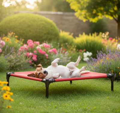 Lit pour chien extérieur - Lit pour chien surélevé - Mirage | Intérieur / Extérieur - Vivre avec son chien