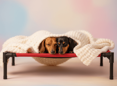 Lit pour chien extérieur - Lit pour chien surélevé - Mirage | Intérieur / Extérieur - Vivre avec son chien