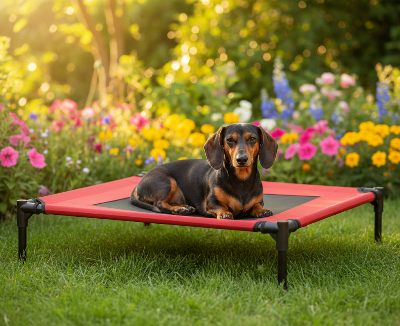 Lit pour chien extérieur - Lit pour chien surélevé - Mirage | Intérieur / Extérieur - Vivre avec son chien