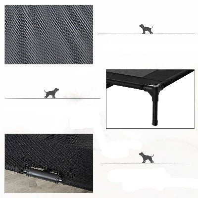Lit pour chien surélevé - Noir Élévation - Vivre avec son chien