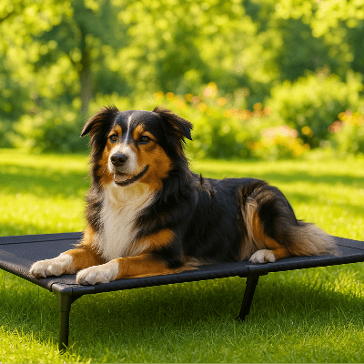 Lit pour chien surélevé - Noir Élévation - Vivre avec son chien