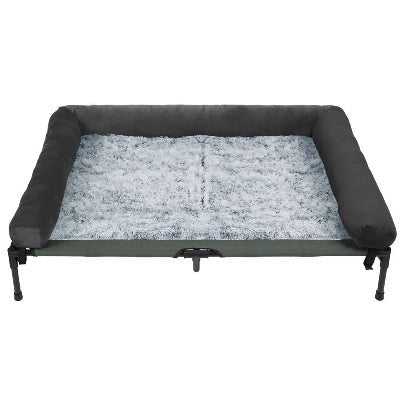 lit sureleve chien zephyr gris housse dehousable 
