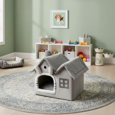 Niche pour chien intérieur - Maison pour chien - Cocon Lune | Confortable et Résistante - Vivre avec son chien