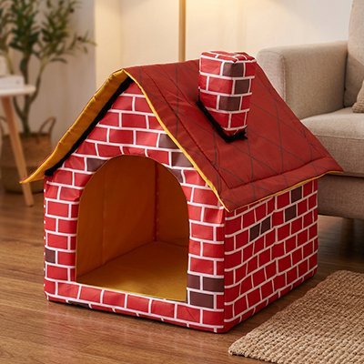 Niche pour chien intérieur - Maison pour chien - Maison Brique | Cocon Mignon - Vivre avec son chien