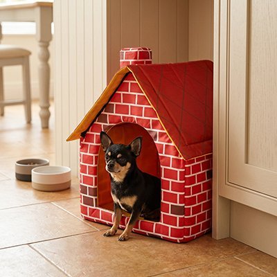 Niche pour chien intérieur - Maison pour chien - Maison Brique | Cocon Mignon - Vivre avec son chien