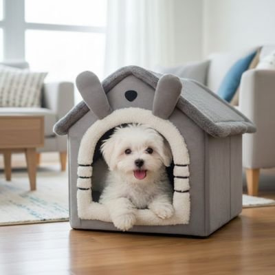 Niche pour chien intérieur - Maison pour chien - Nid Polaire | Cocon Compact - Vivre avec son chien