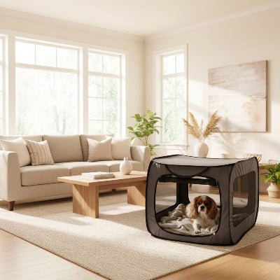 Niche pour chien intérieur - Niche Chien Interieur - Cozy Élégance | Confort nomade - Vivre avec son chien