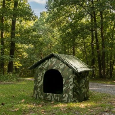 Niche pour chien extérieur - Niche pour Chien Exterieur - Sentinelle | Camouflage - Vivre avec son chien