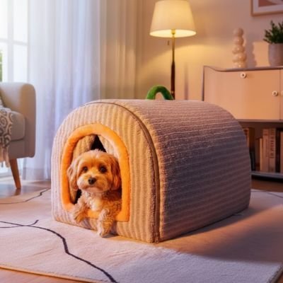 Niche pour chien intérieur - Niche pour Chien Interieur - Tanière Douce | Confort Design - Vivre avec son chien