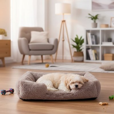 Panier pour chien - Panier Chien - Nuage Douillet | Confort moelleux - Vivre avec son chien