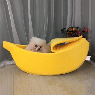 Panier pour chien - Panier chien - UltraConfort | Banane Cocoon - Vivre avec son chien