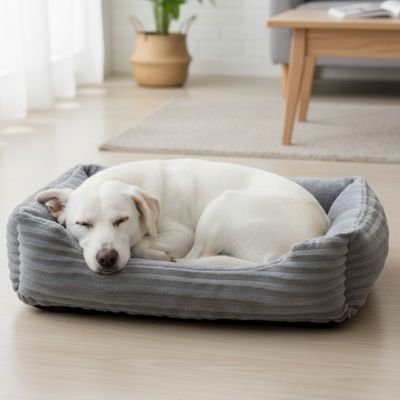 Panier pour chien - Panier Chien - Velours Confort | Moelleux - Vivre avec son chien