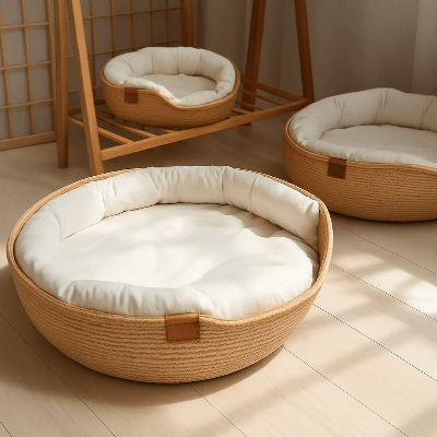 Panier en osier pour chien - Bréhan - Vivre avec son chien