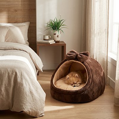 Panier pour chien - Panier pour Chien – Cocon Lune | Apaisant - Vivre avec son chien