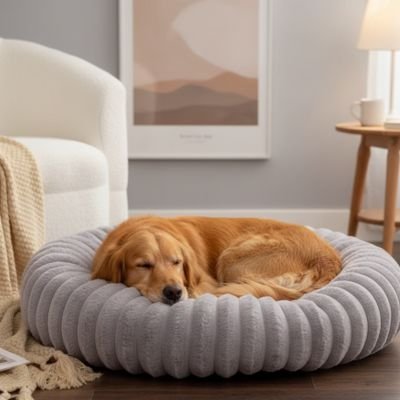 Panier pour chien - Panier pour Chien - Cocon Velours | Rassurant - Vivre avec son chien