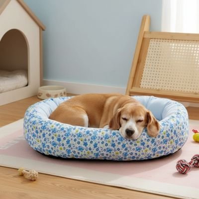 Panier pour chien - Panier pour Chien - Coussin Rosalie | Floral Douillet - Vivre avec son chien