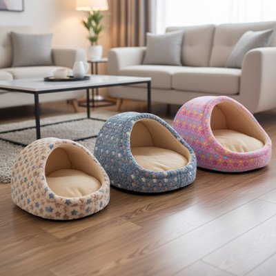 Panier pour chien - Panier pour Chien - Étoile Douce | Cocon Grotte - Vivre avec son chien