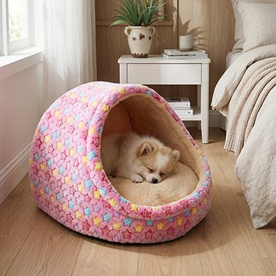 Panier pour chien - Panier pour Chien - Étoile Douce | Cocon Grotte - Vivre avec son chien