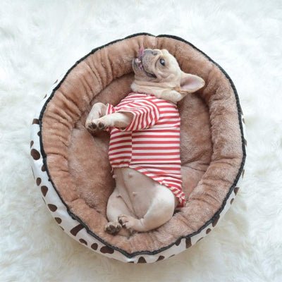 Panier pour chien - Panier pour chien - Sépia | Réversible 4 saisons - Vivre avec son chien