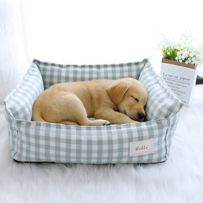 Panier pour chien - paniers pour chiens desing - Confort Douillet | Écossais - Vivre avec son chien