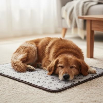 Tapis chauffant pour chien - Tapis Chauffant Chien - Confort Chaleur - Vivre avec son chien