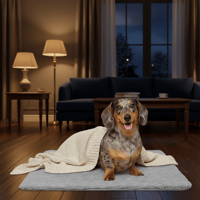 tapis chien - Tapis chien - Pelucheux | Confort moelleux - Vivre avec son chien