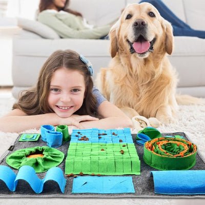 Tapis de fouille - Tapis de fouille chien - Renif | Jeux Interactif - Vivre avec son chien